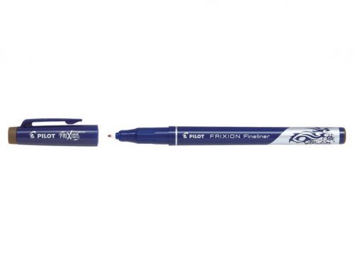 Pilot FriXion Erasable Fineliner Brown PK12