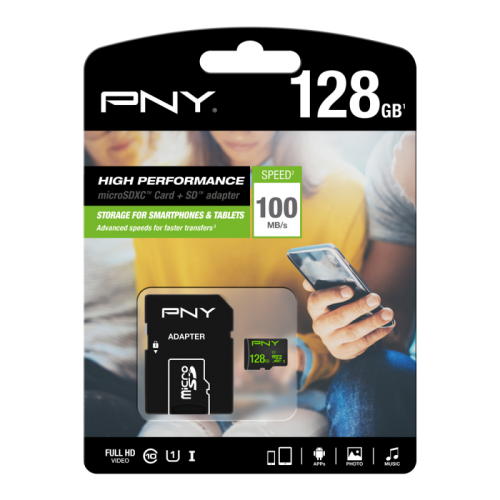 PNY MicroSDXC Class 10 SD Card 128GB