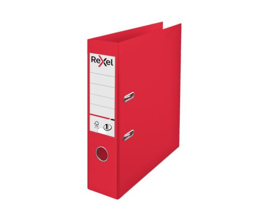 Rexel Choices Lever Arch File Polypropylene A4 75mm Spine Width Red (Pack 10) 2115504