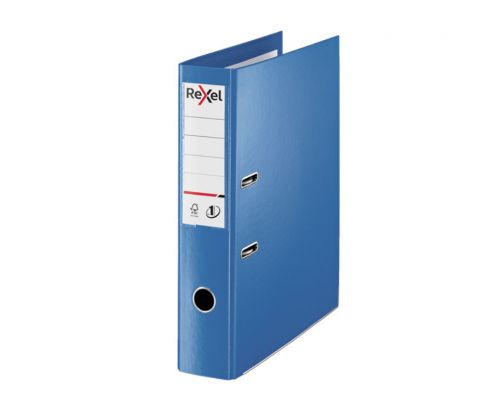 Rexel Choices Lever Arch File Polypropylene Foolscap 75mm Spine Width Blue (Pack 10) 2115512