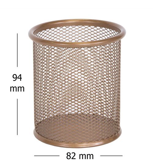 WIREMESH PEN POT - ROSEGOLD