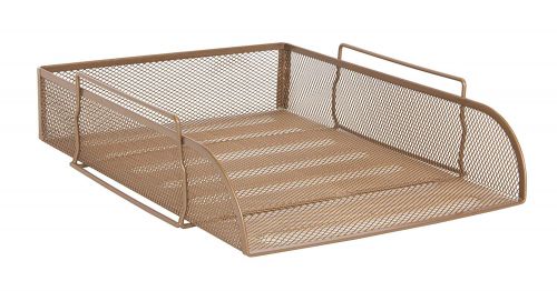 Mesh Letter Tray A4 Portrait Rose Gold