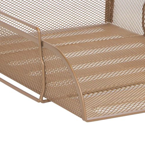 Mesh Letter Tray A4 Portrait Rose Gold