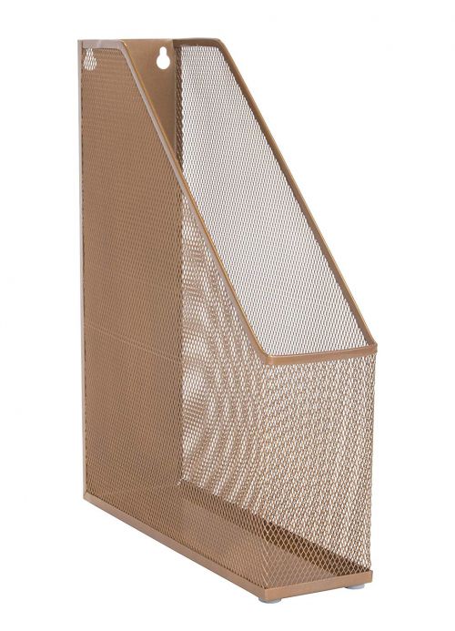 WIREMESH  FILE HOLDER ROSEGOLD