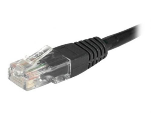 EXC Cat5e UUTP RJ45 1 metre Network Cable Black