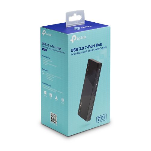 TP-Link 7 Port USB 3.0 Hub with UK Power Adapter TP-Link
