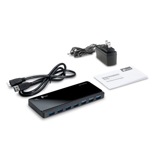 TP-Link 7 Port USB 3.0 Hub with UK Power Adapter TP-Link