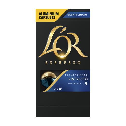 L OR Ristretto Decaffeinated Coffee Capsule (Pack 10) - 4028615
