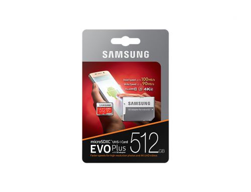 Samsung Evo Plus 512GB Micro SD Flash Card eco-friendly office product