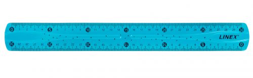 Linex Flexible School Ruler 30cm Bl