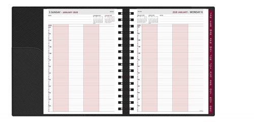 Collins Leadership Diary A4 Day Per Page 4 Person Appointment 2020 Black CP6742