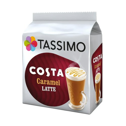 Tassimo Costa Caramel Latte Coffee Capsule (Pack 8) - 4031637