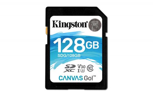 Kingston 128GB SD Card Canvas Go UHS1 Class 3 U3