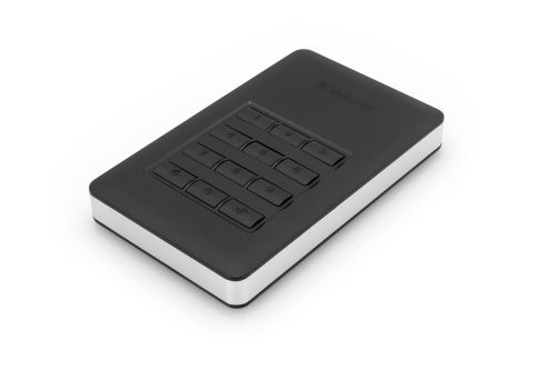 Verbatim Portable Hard Drive Keypad Access USB 3.1 Gen1 53403