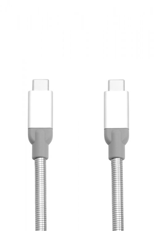 Verbatim UsbC To UsbC Stainless Steel Sync & Charge Cable Usb 3.1 Gen 2 30Cm