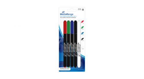 MediaRange Multimedia Markers with Eraser Markers (Assorted Colours) Pack of 5