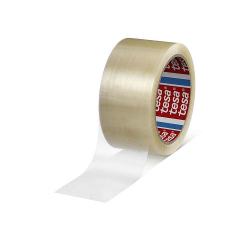 tesa 66m x 50mm PPPackaging Tape with Strong Adhesive Power Clear Pack 36