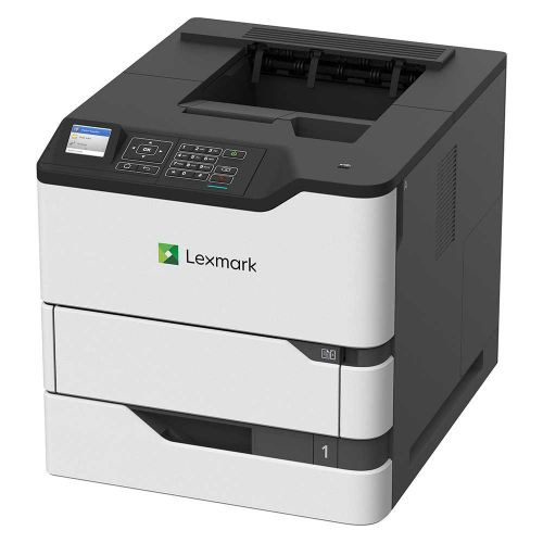 8LE50G0065 | Satisfy large-workgroup requirements for performance, reliability and security with the Lexmark MS820 Series. They deliver a first page in as little as 4 seconds and print up to 66 pages per minute. Robust paper handling, Ultra High Yield replacement toner and flexible input and output options add up to uninterrupted productivity.