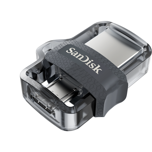 SanDisk Ultra Dual M3.0 USB-A Micro USB Flash Drive 8SASDDD3032GG46