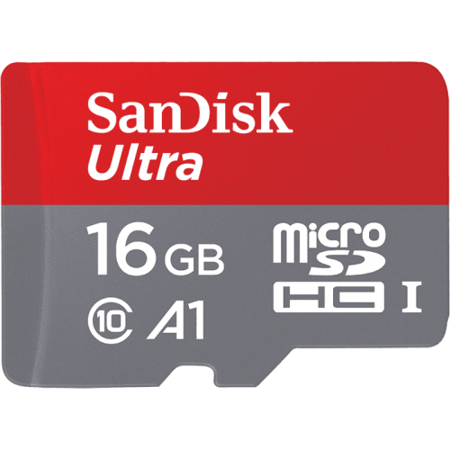 16GB Ultra MicroSDHC and Adapter 98Mbs