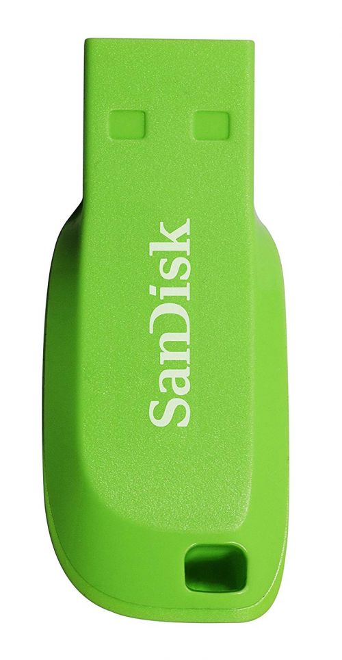 Sandisk Cruzer Blade 32GB Electric Green SDCZ50C-032G-B35