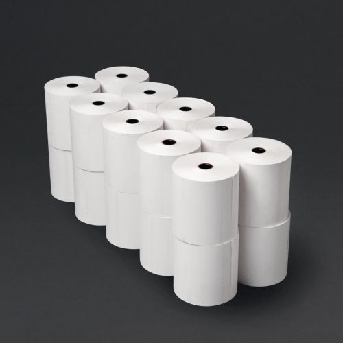 EPSTHM575512 | Whether you have a cash register, a PDQ card reader or a thermal printing calculator, this box of 20 thermal till rolls ensures a crystal-clear receipt or audit roll every time. The special heated sensitive coating means thermal printers can quickly and quietly print without smudges or blurring.