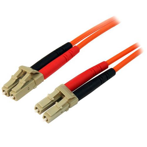 The 50FIBLCLC3 3m LSZH LC to LC Fibre Cable features 50/125 micron fibre for high-speed, high bandwidth data transmissions over Gigabit Ethernet and Fibre Channel networks, with support for duplex multimode applications.This LC-LC patch cable is housed in a LSZH (Low-Smoke, Zero-Halogen) flame retardant jacket, to ensure minimal smoke, toxicity and corrosion when exposed to high sources of heat, in the event of a fire. Making it ideal for use in industrial settings, central offices and schools, as well as residential settings where building codes are a consideration.Each Duplex 50/125 (OM2) Multimode Fibre Patch Cable is individually tested and certified to be within acceptable optical insertion loss limits for guaranteed compatibility and 100% reliability and is backed by our lifetime warranty.