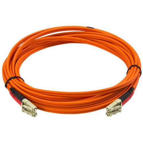 The 50FIBLCLC5 5m LSZH LC to LC Fibre Cable features 50/125 micron fibre for high-speed, high bandwidth data transmissions over Gigabit Ethernet and Fibre Channel networks, with support for duplex multimode applications.This LC-LC patch cable is housed in a LSZH (Low-Smoke, Zero-Halogen) flame retardant jacket, to ensure minimal smoke, toxicity and corrosion when exposed to high sources of heat, in the event of a fire. Making it ideal for use in industrial settings, central offices and schools, as well as residential settings where building codes are a consideration.Each Duplex 50/125 (OM2) Multimode Fibre Patch Cable is individually tested and certified to be within acceptable optical insertion loss limits for guaranteed compatibility and 100% reliability and is backed by our lifetime warranty.