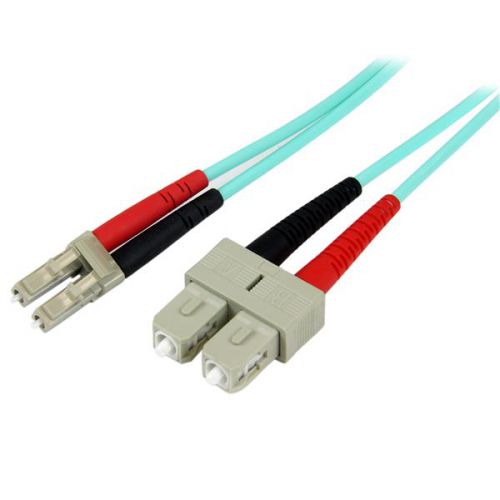 StarTech 2m Aqua Multimode 50 125 Duplex