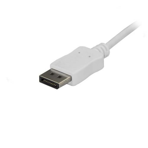 This USB-C to DisplayPort cable?lets you connect your?Thunderbolt 3 or USB Type-C enabled device to a?4K?DisplayPort?monitor?with just one cable, providing you with a convenient, clutter-free solution. Astonishing Picture QualityThe USB C to DisplayPort adapter cable lets you harness the video capabilities that are built into your USB-C connection, to deliver the astonishing quality of Ultra HD to your 4K display and supporting resolutions up to 3840 x 2160.?? Plus, the adapter is backward compatible with 1080p displays, which makes it a great accessory for home, office or other work environments.Clutter-Free InstallationAt 6 ft. (1.8 m) in length, this monitor cable eliminates the need for excess adapters and cabling, ensuring a tidy, professional installation.Hassle-Free SetupTo ensure easy operation and installation, this USB C to DisplayPort cable works with both Windows and Mac computers and allows for plug-and-play installation, removing the need for any additional software or drivers.CDP2DPMM6W is backed by a 2-year StarTech.com warranty and free lifetime technical support.Note:Your USB-C port must support DisplayPort over USB-C (DP Alt mode) in order to work with this adapter.