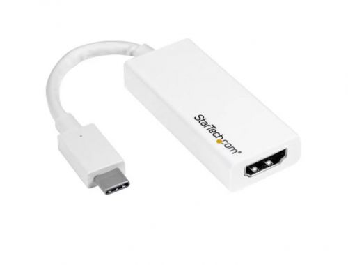 StarTech.com USB C to HDMI Adapter White AV Cables 8STCDP2HDW