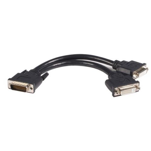 StarTech.com 8in LFH 59 to Dual DVI I DMS 59 Cable External Computer Cables 8STDMSDVIDVI1