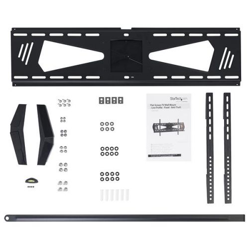 StarTech.com Low-Profile Anti-Theft TV Wall Mount for 37 to 75 Inch Displays
