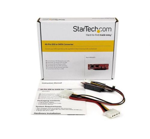 StarTech.com 40 Pin IDE PATA to SATA HDD ODD Adapter PCI Cards 8STIDE2SAT2