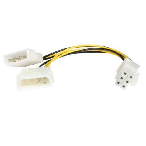 StarTech.com 6in LP4 to 6 Pin PCIE Video Power Adapte