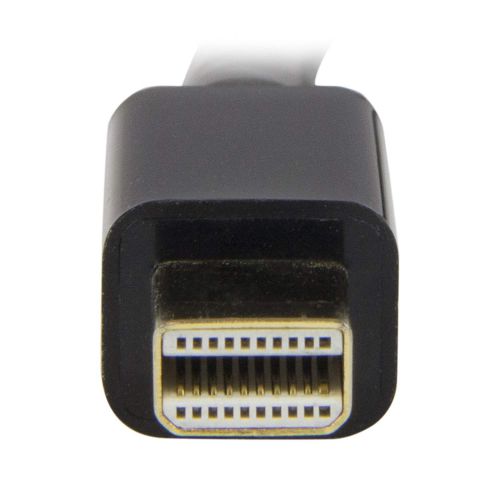 This 5-meter (15 ft.) Mini DisplayPort™ to HDMI® adapter cable offers a single-cable connection from your mDP equipped MacBook or Ultrabook™ laptop to an HDMI display or projector. The passive adapter supports video resolutions up to Ultra HD 4K and is Thunderbolt™ compatible, when connected directly to a supporting DisplayPort over Thunderbolt I/O port.Astonishing picture qualityThis adapter cable works with your 4K HDMI display and video source to ensure you it maintains it's astonishing picture quality, four times the resolution of 1080p, when converting Mini DisplayPort to HDMI.The adapter is also backward compatible with lower resolution displays and video sources. With support for high-definition resolutions of 1080p and 720p, you can future-proof your existing setup for 4K video.Hassle-free setupFor the simplest and most discreet installation, this mDP to HDMI adapter connects directly from your Mini DisplayPort video source to the HDMI port on your display. It doesn't need a power source, unlike some converter dongles that require active power and separate video cabling.Clutter-free installationAt 5 m in length, this adapter cable delivers a direct connection that eliminates excess to ensure a tidy, professional installation.The MDP2HDMM5MB is backed by a 2-year StarTech.com warranty and free lifetime technical support.