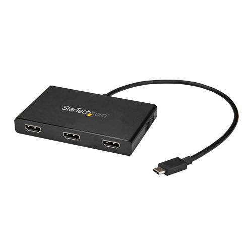 StarTech.com USB C to HDMI Splitter 3 Port MST Hub