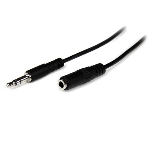 StarTech.com 1m Slim 3.5mm Extension Audio Cable
