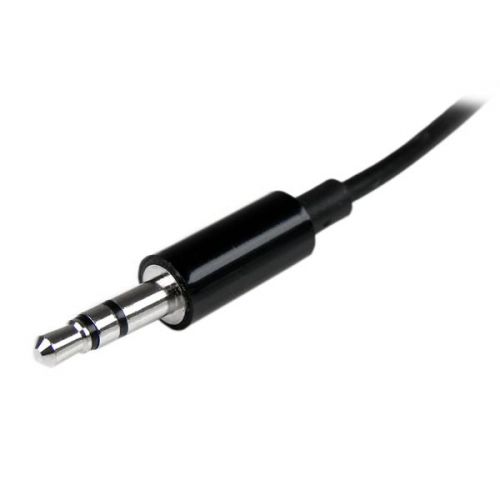 StarTech.com Black Slim Mini Jack Splitter Cable