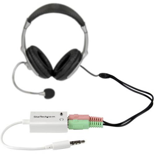StarTech.com 3.5mm Headset Splitter Headphones 8STMUYHSMFFADW