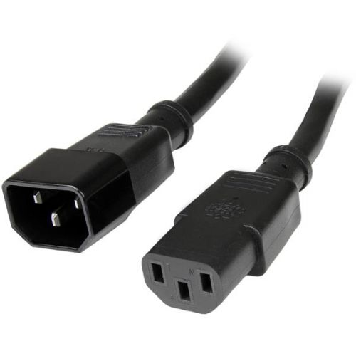 StarTech 2 ft Power Cord Extension C14 to C13