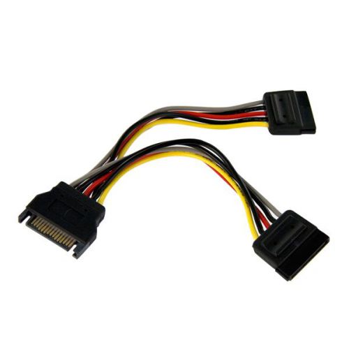 StarTech.com 6in SATA Power Y Splitter Cable