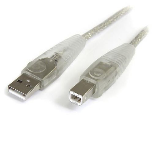 StarTech 15 ft Transparent USB 2.0 Cable
