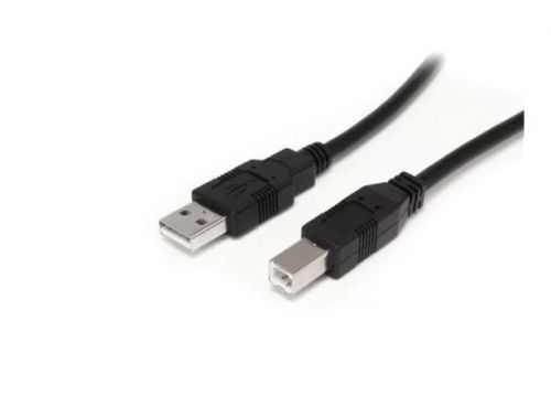 The USB2HAB30AC 30-foot USB A to B cable features one USB type-A (male) connector and one USB type-B (male) connector, providing a high quality connection to USB 2.0 peripherals.This 30-foot USB cable incorporates an equalizing chip, which enables it to perform beyond the limits of standard USB cables and communicate with peripherals up to 30ft away.Expertly designed with top quality materials for high durability, backed by a 2 Year Warranty.