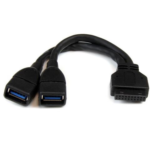 StarTech 2 Port Int USB 3 Header Adapter Cable