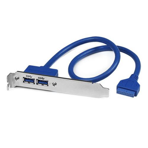 StarTech.com 2 Port USB 3.0 A Female Slot Adapter