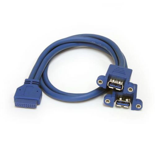 StarTech.com 2 Port Panel Mount USB 3.0 Cable