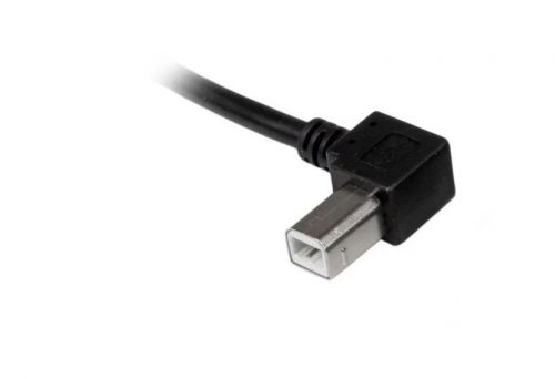 StarTech.com 2m USB 2.0 A to Left Angle B Black Cable