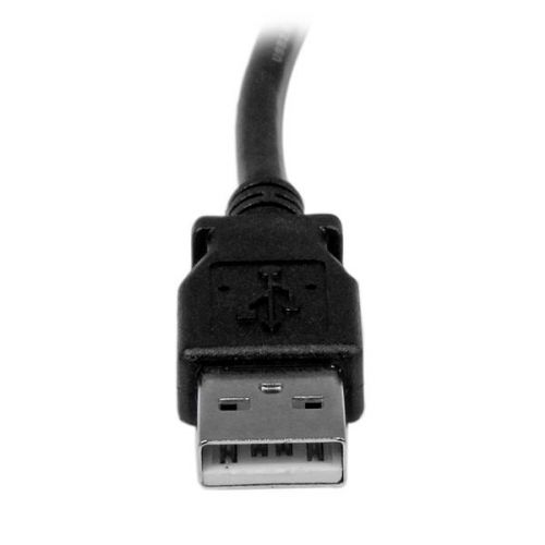 StarTech.com 2m USB 2.0 A to Right Angle B Black Cable