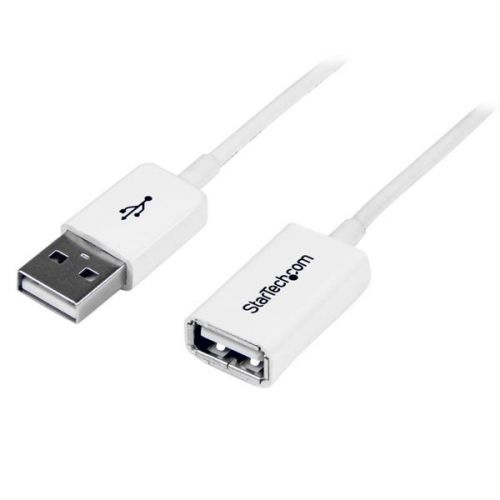 StarTech.com 2m White USB 2.0 Extension Cable